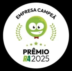 Selo Empresa Campeã — Prêmio Reclame Aqui 2025